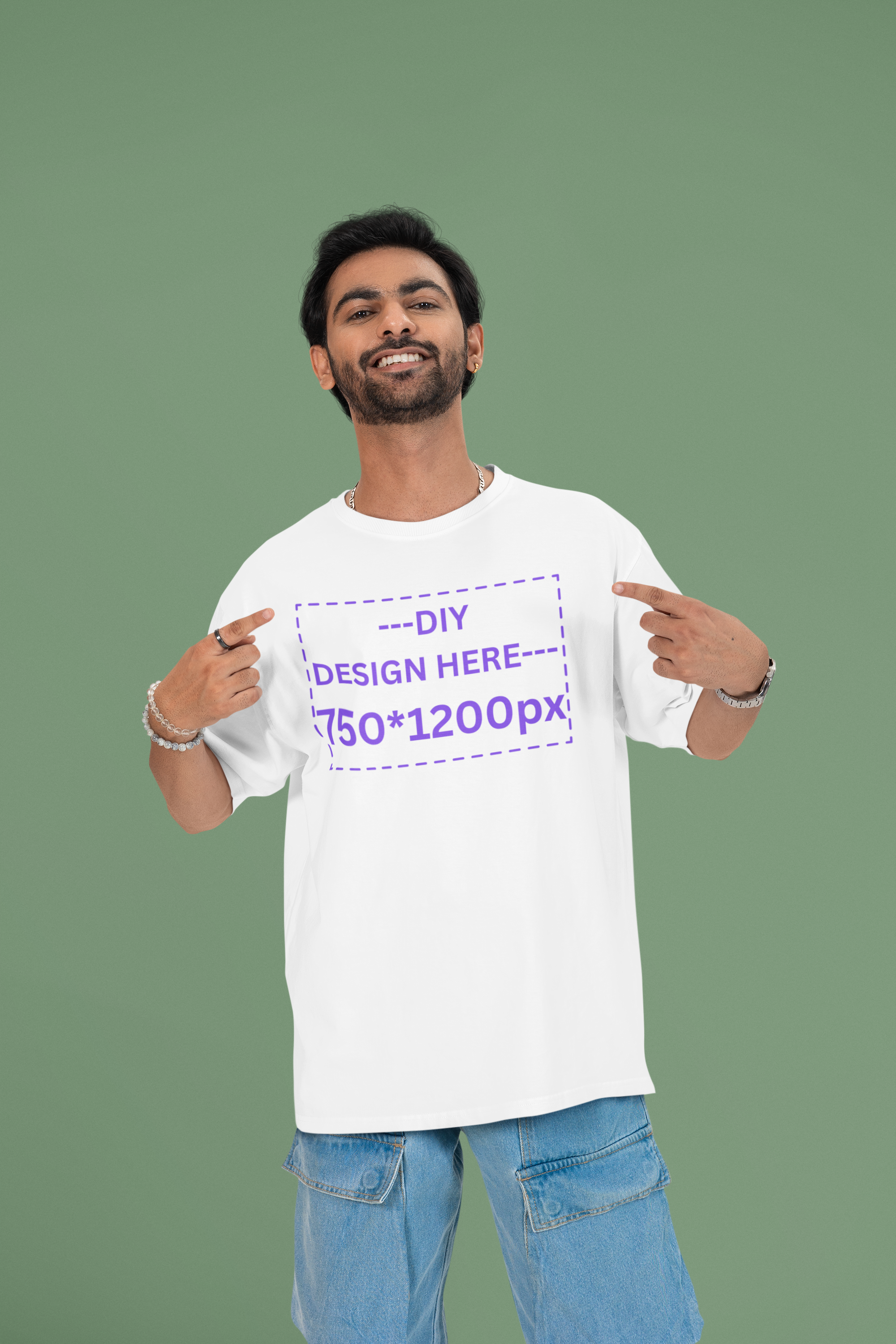Customized Men's Oversized Tee
