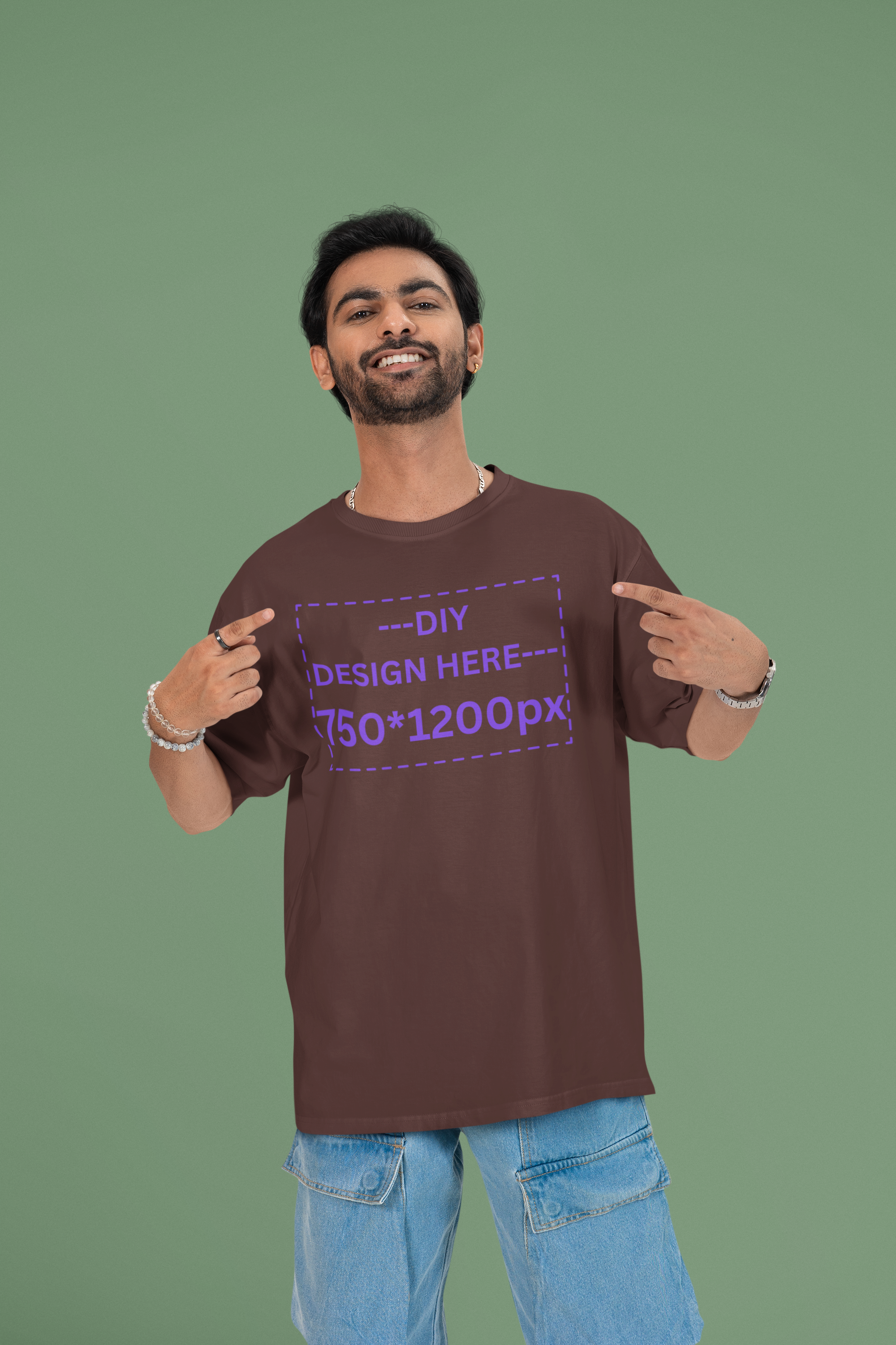 Customized Men's Oversized Tee