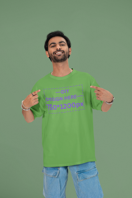 Customized Men's Oversized Tee