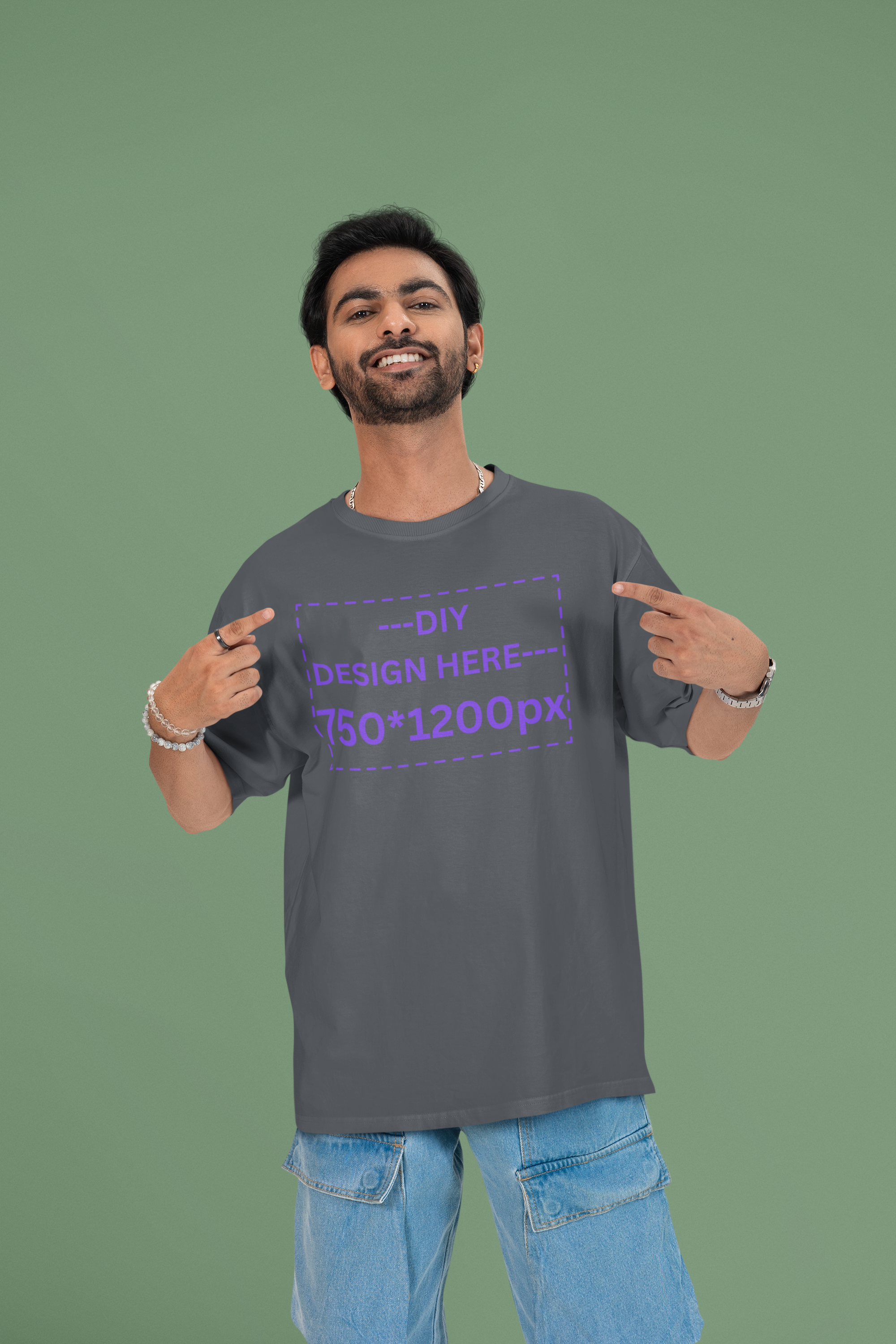 Customized Men's Oversized Tee
