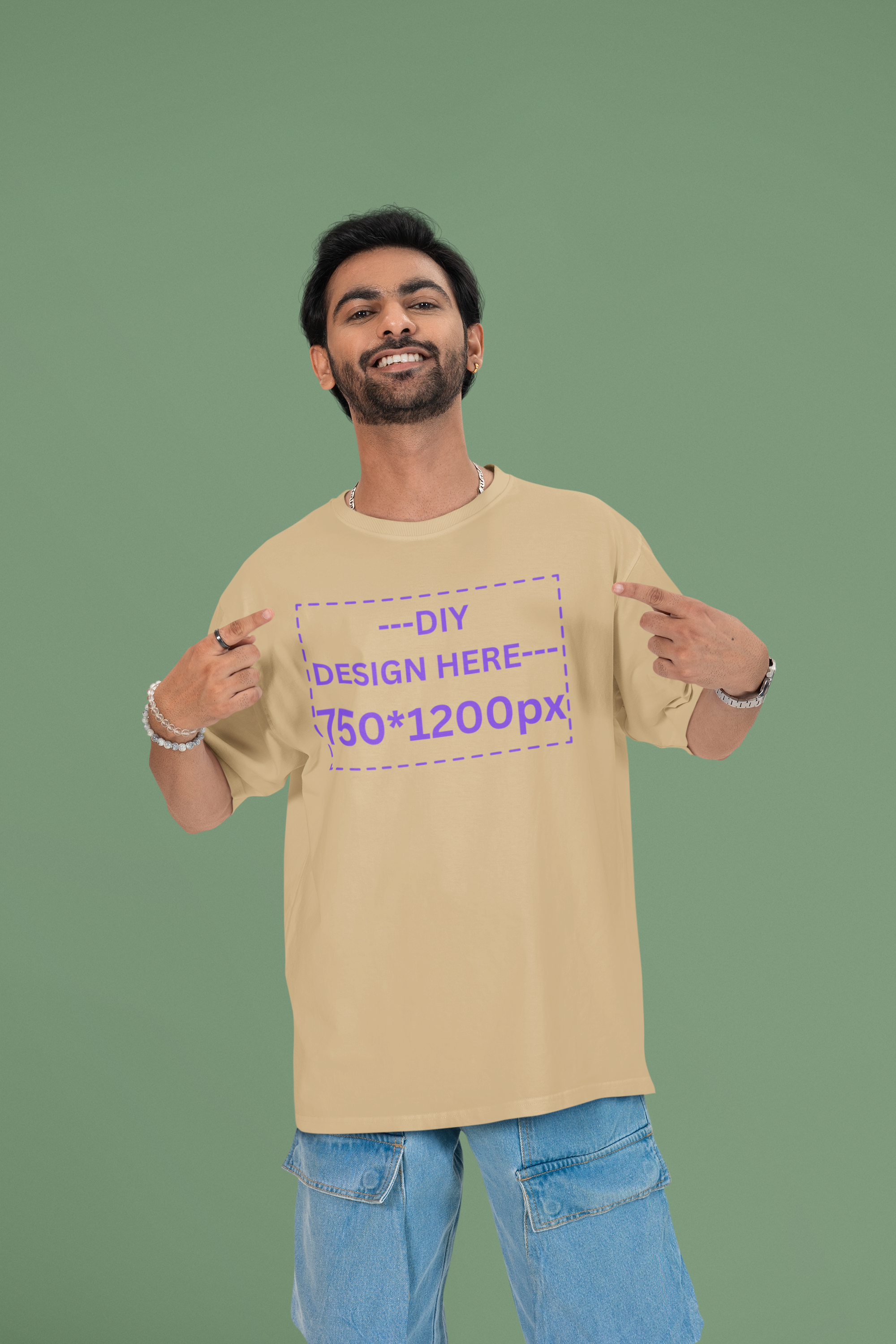 Customized Men's Oversized Tee